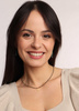 Necklace made of natural stones, gold-plated pyrite, with a pendant